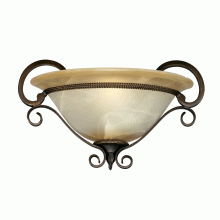  3890-WSC GB - Meridian 1 Light Wall Sconce in Golden Bronze with Antique Marbled Glass